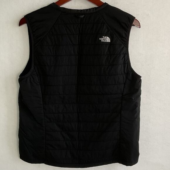 The North Face Button Down Black Womens Large Puffer Vest - Picture 4 of 9